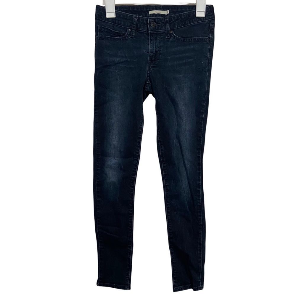 Levi’s 711 Mid Rise Dark Wash Skinny Jeans